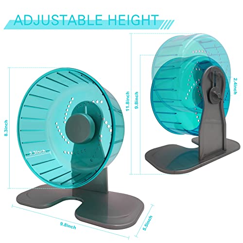 Hamster Exercise Wheel, Silent Spinner Hamster Running Wheels, Diameter 8.3 inch, Green - color: Green, size: 8.3 Inch