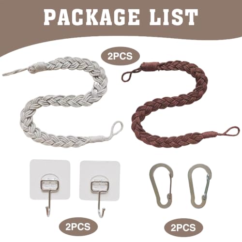 2 Pack Snake Climbing Rope Toys Terrarium Habitat Decor Reptile Enrichment Accessories for Ball Python Corn Snake Lizards and Geckos Reptile Tank Accessories