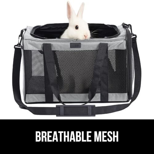GORILLA GRIP Cat Carrier Travel Bag Up to 15 Lbs, Soft Collapsible Small Dog Carriers, Top and Side Entry Breathable Mesh, Grip Feet on Underside, Cozy Washable Waterproof Pad, Portable Kennel, Gray - color: Gray