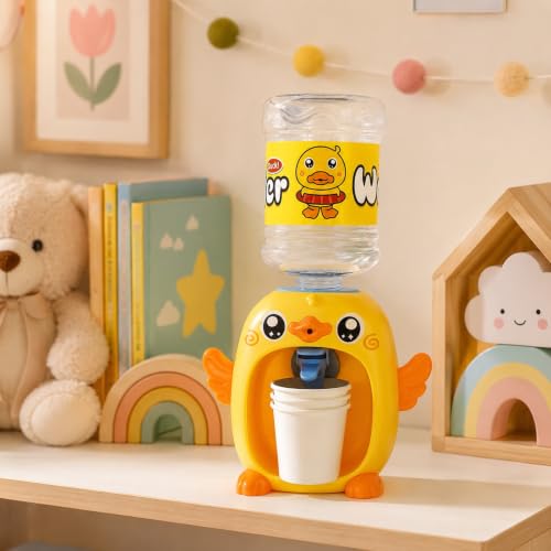 Mini Water Dispenser Toy for Kids - Cartoon Duck Animal Shaped | Mini Water Dispenser for Kids Cute Machine Drinking Fountains Toys