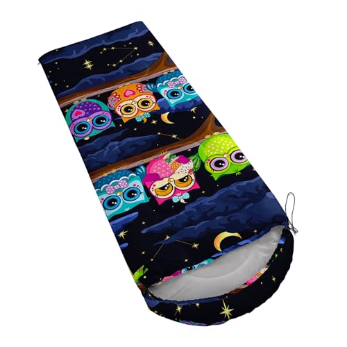 AILONEN Mermaid Scales Print Camping Sleeping Bag,Lightweight & Waterproof,3 Season Warm & Cool Weather,Portable Bags for Girls Women Travelling,Outdoors - color: Animal5