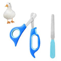 Call Duck Nail Clippers with Nail File，Stainless Steel Call Duck Chicken Hen Roster Goose Toe Nail Clippers Professional Grooming Pet Tool for Small Breed Animals