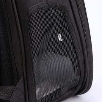 Pet Travel Carrier, Cat Dog Dome Space Capsule Bubble Backpack, Portable Waterproof Breathable Knapsack for Hiking, Traveling (Blue/White) - color: Blue/White