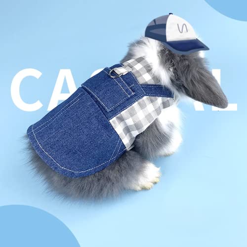 Rabbit Harness and Leash for Walking Escape Proof - Cute Mesh Breathable Bunny Vest Harness Outdoor Camping Hiking Training - Also Suit for Ferret Kittn Puppy Small Animals (Small) - size: Small