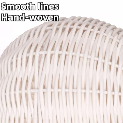 Sugar Glider Woven Spherical Nest for All Seasons Small Animal Bed Nest Hanging Hammock Bed Comfortable Fit Squirrel Sugar Glider Gerbil Rat Hamster Bird Parrot (White) - color: White