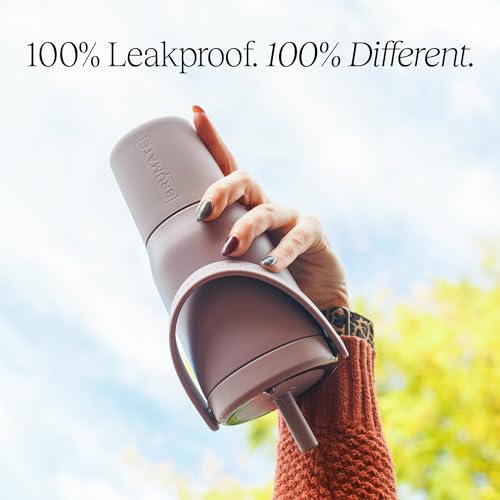 BrüMate Resa 25oz 100% Leakproof Travel Tumbler with Handle & Straw | Flexible SoftSip Straw | Silicone Sleeve for Durability | Stainless Steel | Cup Holder & Travel Friendly Water Bottle | (Eclipse) - color: Eclipse, size: 25 oz