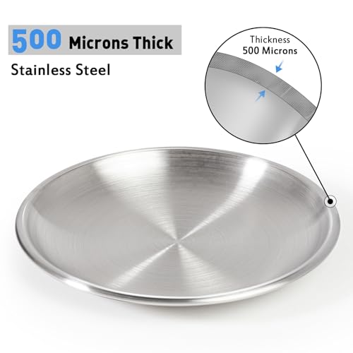 Stainless Steel Cat Dishes for Food and Water Bowls for Kittens and Baby Cats Small Pets Relief of Whisker Fatigue -2 Sets Shallow Style