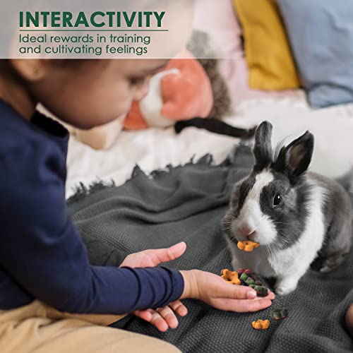 KATUMO Rabbit Treats, 180g / 6oz Dwarf Hamster Treats Natural Chew Toys for for Guinea Pig Hamster Bunny Chinchilla Gerbil | Natural Timothy Hay, Easy to eat, Suitable for Hamster Bunny Chinchilla Gerbil and Other Rodent Pets
