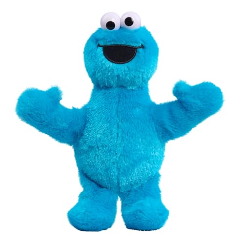 Sesame Street Friends 8-inch Cookie Monster Plush Stuffed Animal, Recycled Filling, Kids Toys for Ages 18 Month by Just Play