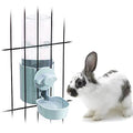 17oz No Leak Rabbit Waterer Feeder, No Drip Water Feeder Water Bowl for Guinea Pig Hamster Chinchilla Ferret Small Animal - color: Blue