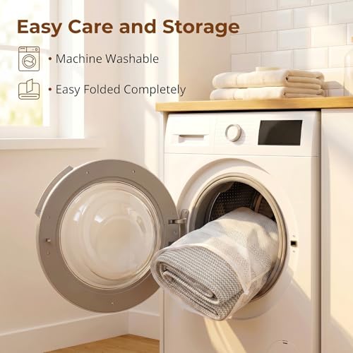 OIASKET 108L Cotton Rope Storage Basket for Living Room and Bedroom 25"x16"x16" Woven Laundry Basket, Heavy Duty Bin for Blankets, Pillows & Toys, Pet-Safe & Scratch-Free, Black and White - color: Black & White