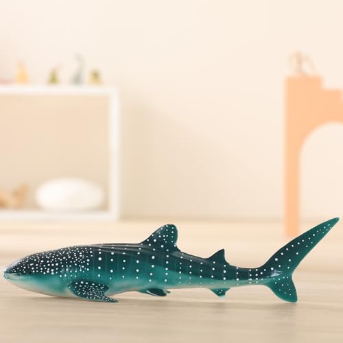 Gemini&Genius Sea Animal Whale Shark Action Figure Wild Shark Model Toy | Soft Rubber Realistic Ocean Shark Educational and Role Play Toys for Kids - color: Whale Shark