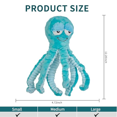 Squeaky Octopus Dog Toys，Interactive Plush Toys for Large Medium Pets - style: Octopus dog toys