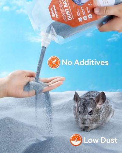 Chinchilla Dust Bath - Gentle Powder for Hamsters & Gerbils, 18oz | Natural sand bath for healthy fur. Safe for chinchillas, hamsters, gerbils & small pets. Gentle, premium dusting powder. - size: 18OZ