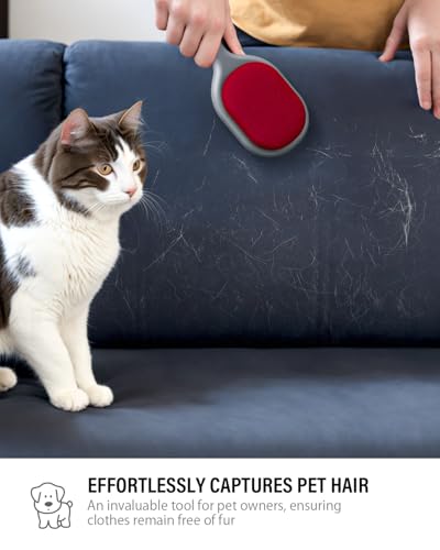 VASSON Double-Sided Lint Brushes for Clothes & Pet Hair Remover | Heavy-duty, Durable double-sided velvet quickly removes stubborn hair