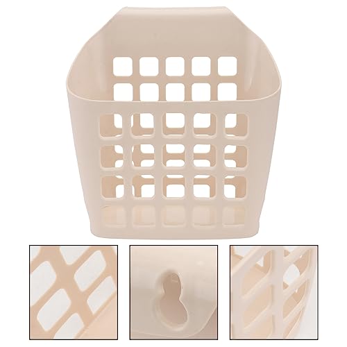 ULTECHNOVO 1pc Capacity Feeder Hanger Basket Plastic Hay Holder for Guinea Pigs Chinchillas and Animals Waste-reducing Design for Easy Feeding - color: Beige