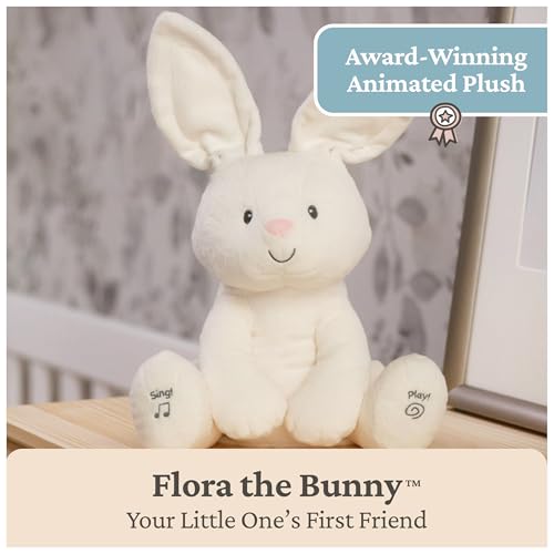 GUND Baby Flora Bunny 12-Inch Interactive Animated Musical Baby Toy - style: Flora