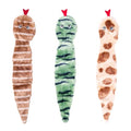 ZippyPaws Skinny Peltz No Stuffing Dog Toy Pack to Keep Them Busy - 18" | For Medium and Large Dogs, Squeaky Pet Toys, Unstuffed Chew Toys, Soft Plush Variety Pack, Desert Snakes - style: Desert Snakes - Large (3-pack)