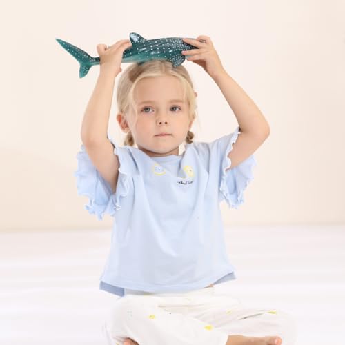 Gemini&Genius Sea Animal Whale Shark Action Figure Wild Shark Model Toy | Soft Rubber Realistic Ocean Shark Educational and Role Play Toys for Kids - color: Whale Shark