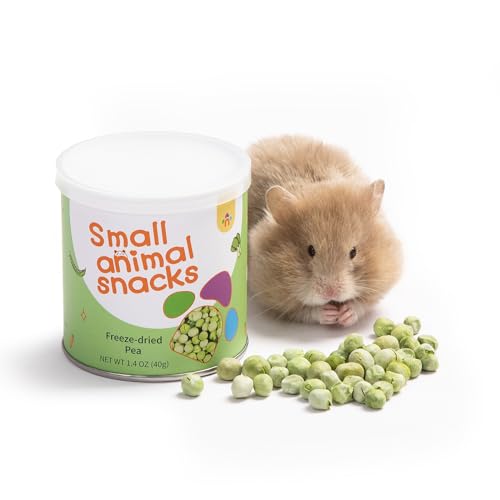 Niteangel Hamster Snack & Treats Toy - Freeze-Dried Pea & No Additive | Delivers Essential Vitamins & Minerals- Small Animal Natural Treat for Dwarf Syrian Hamsters Gerbils Mice Degus or Small Pets