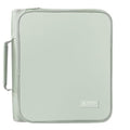 SUNEE Zippered Binder Bag with Handle, 2-Inch 3-Ring O-Ring, 500-Sheet Capacity, Includes Zip Pocket, 5-Tab Expanding File Folder, Multi-Pocket Organizer Binder for Middle School, Sage Green - color: Sage Green