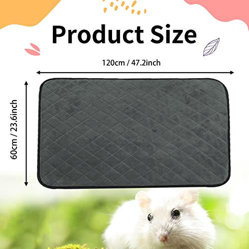 2 Packs Fleece Guinea Pig Cage Liner Washable, Waterproof & Anti Slip Guinea Pig Fleece Cage Liners Super Absorbent Reusable Guinea Pig Bedding Pee Pads Accessories