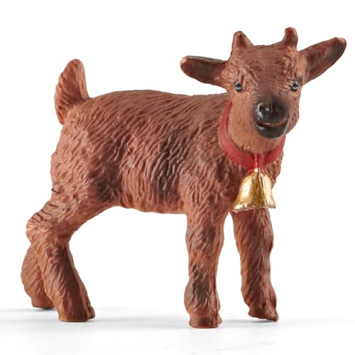 Divwa 10 Pcs Baby Plastic Farm Animal Toy Figure Set for Toddler Kid 3-5 5-7 Cow Horse Goat Sheep Pig Donkey Goose Dog