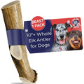 Devil Dog Pet Co Whole Elk Antlers for Dogs, Beast, Aggressive Chewers | Naturally shed Grade A Rocky Mountain elk antler, single ingredient, long lasting, extra thick and dense, 95 lb+ - style: WHOLE - Beast - 1 Pack