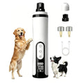 Silent Pet Nail Grinder Pro Dog and Cat Nail Trimmer with LED Light 3-Speed Low Noise Electric Pet Nail Trimmer Painless Paw Grooming Tool for Small Medium Large Dogs Cats, with 2 X Replacement Heads
