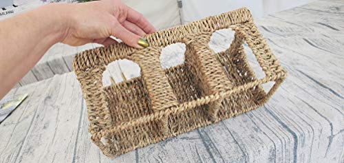 All Natural Seagrass Five Arch Guinea Pig Hay Rack with Option to Attach to Cage (Sea Grass Woven)