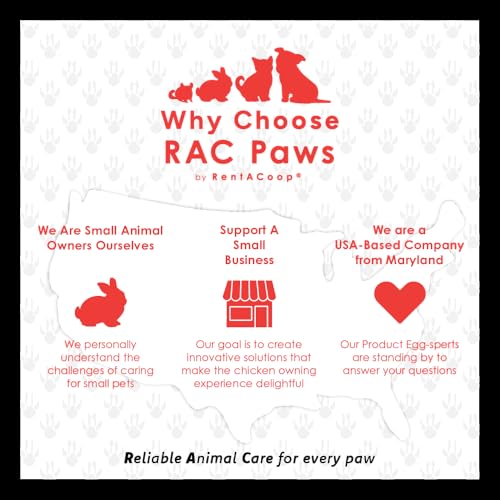 RAC Paws by RentACoop 64oz(2L) Small Animal Drinker with Auto-Fill Metal Cup - Suitable for Small Pets, Bunnies, Hamsters, Guinea Pigs, Rabbits, Chinchillas, Mice and Rats (Pack of 2) - size: 64 Oz (Pack of 2)