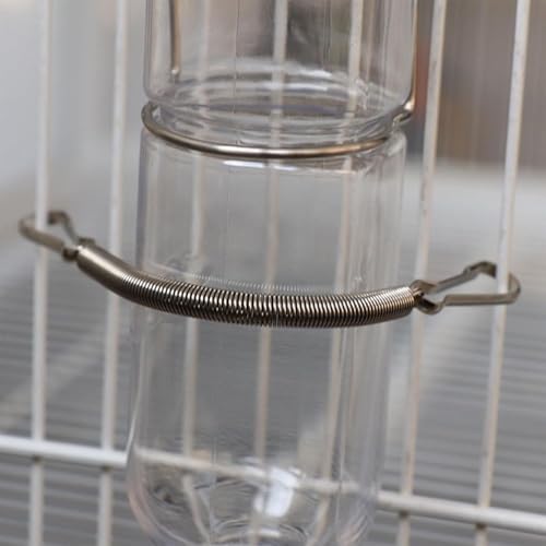 5 Pcs Replacement Water Bottle Springs with 2 Clips Used Singly or in Combination to Hold Rabbit Water Dispenser Drinking Bottle for Small Animals Feeding and Watering Supplies Pet Supplies