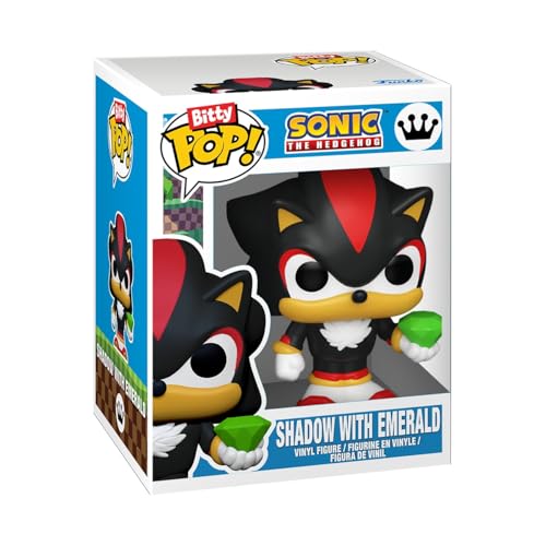 Funko Bitty POP! 4 Pack: Sonic the Hedgehog - Shadow | Official Merch - Tiny 0.9 inch Figures with Display Shelf - Cake Topper, Party Bag and Stocking Filler Gift