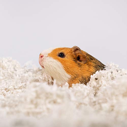 PETSPICK Uber Soft Paper Pet Bedding for Small Animals, White, 56L - color: White, size: 56L