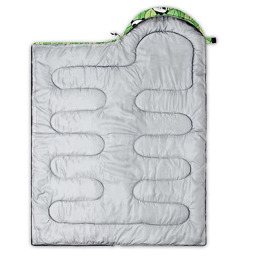 Galaxy Wolf Camping Sleeping Bags Warm & Cool Weather Waterproof Backpacking Blue Purple Starry Sky Sleeping Bag All Seasons Camping, for Adult Kids Boy Girls Camping Gear Equipment, Traveling - color: H-Panda3