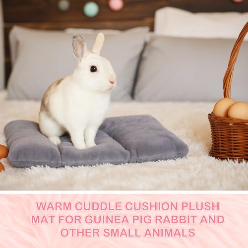 Weysat 3 Pack Rabbit Bed 15.7x14 Inch Soft Thickened Bunny Mat Concave | Plush Cushion for Cage Sleeping, Indoor Outdoor Use, Comfortable Concave Design, Thickened Padding for Small Pets Warmth