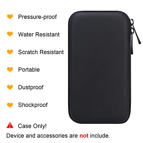 BOVKE PU Hard Travel Case for MacBook Air Pro Power Adapter Apple MagSafe 2 USB-C Charger - Extra Room for USB C Hub, Type C Hub, USB C Hub Multiport Adapter, Magic Mouse, Charging Cable, Black - color: A_Black