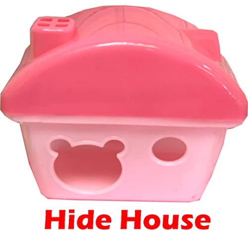 Pink Large Multi-Floors Hamster Mansion Mouse Habitat Gerbil Home Rat House Small Animal Critter Cage - color: Pink, size: 2-Floors