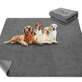 LOOBANI Washable Pee Pads for Dogs, 1 Pack Non-Slip and Leak-Proof,82"x102" | Super Absorbent Reusable Puppy Pads, Machine Washable, Extra Large Whelping Pads for Crate, Playpen, Floor, Housebreaking - size: 82"*102"(Pack of 1) Gray