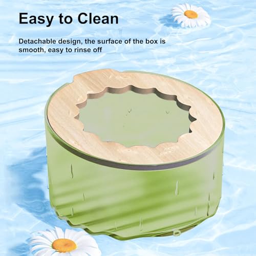 Hamster Sand Bath Box, Small Animal Bathroom, Easy to Clean Bathtub, Cage Accessories for Dwarf and Syrian Hamsters, Gerbils - color: Green