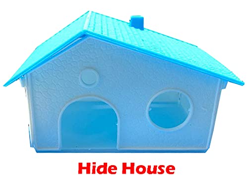 5-Level Large Crossover Twin Towner Tube Tunnel Habitat Hamster Rodent Gerbil Mouse Mice Rat Cage (Blue) - color: Blue, size: 31.0"L x 14.5"W x 33.0"H