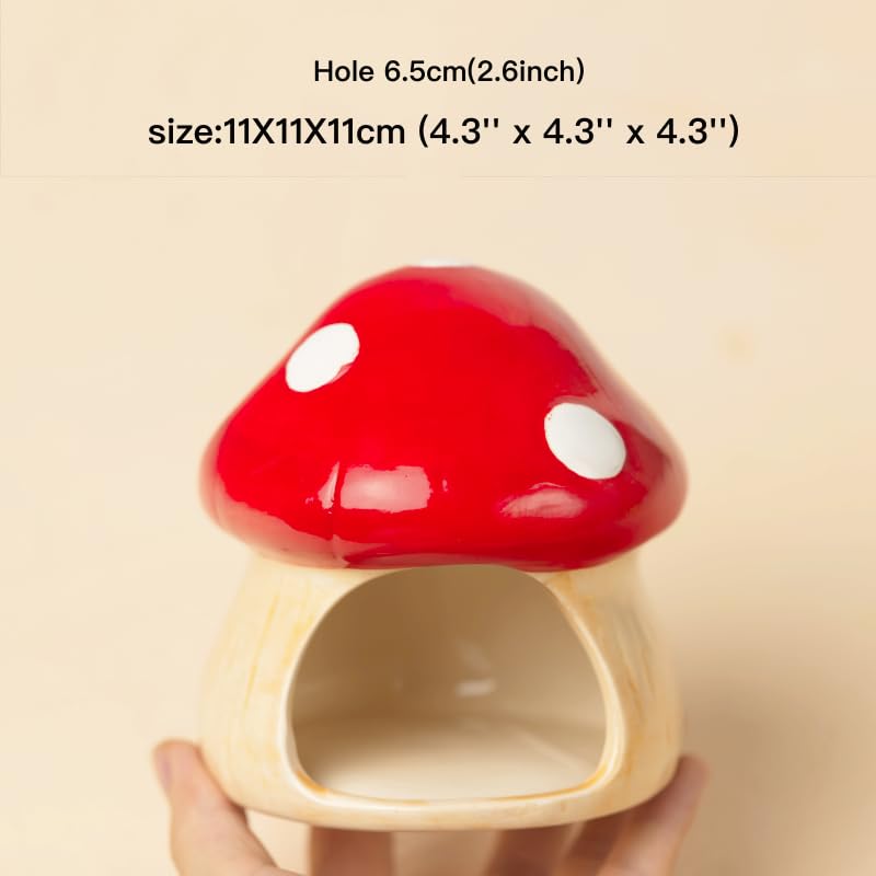 YZHZOM Ceramic Hamster Hideout - Small Animal Houses & Habitats for Mice, Gerbils, Lemmings or Other Small Pets - Accessories