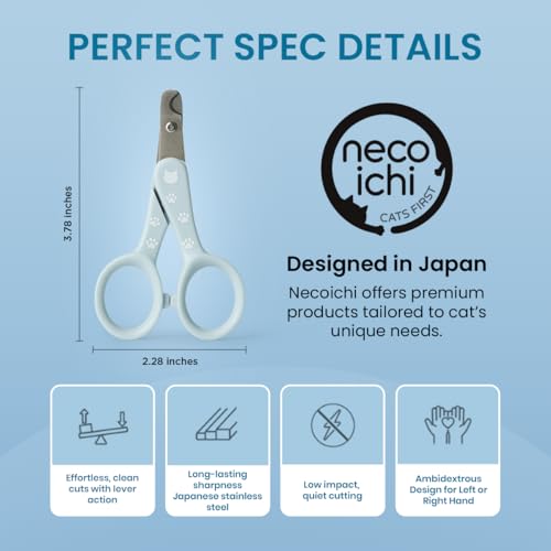 Necoichi Purrcision Stainless Steel Cat Nail Clipper, Made in Japan (Mint) - style: Mint