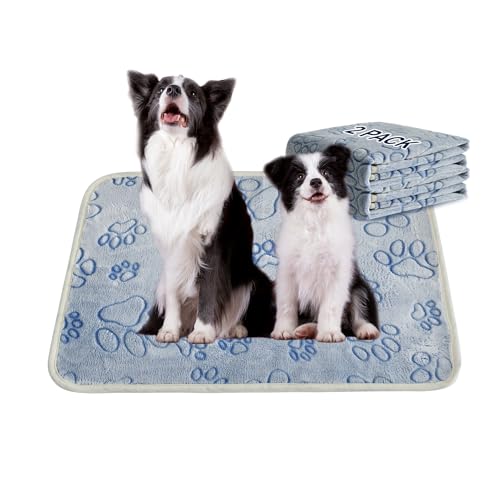 Reusable Puppy Pads, Washable Pee Pads, Leakproof 28"x 42" 2 Pack | High Absorbency Dog Training Pads, Wee Wee Pads With Waterproof Non-Slip Base For Indoor Potty, Crates, Playpen & Senior Dogs - size: 28x42(pack of 2)-Gray