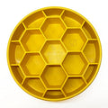SodaPup Honeycomb Enrichment Bowl – Durable Slow Feeder Bowl Made in USA from Non-Toxic, Pet-Safe, Food Safe Material for Mental Stimulation, Slowing Down Eating, Healthy Digestion, & More - color: Yellow Honeycomb eBowl