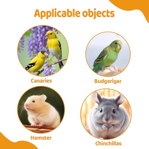 Magnetic Hamster Water Bottle Holder, Acrylic Small Animals Drinking Bottle Stand Adjustable Height Hamster Cage Accessories for Gerbil Rabbit Chinchilla