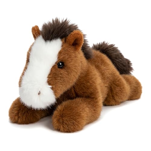 YUKOUQIAN Horse Stuffed Animal Cute Plush Doll Toy 5.5 inch for Girls Boys Christmas (pa Brown Horse) - style: pa brown horse