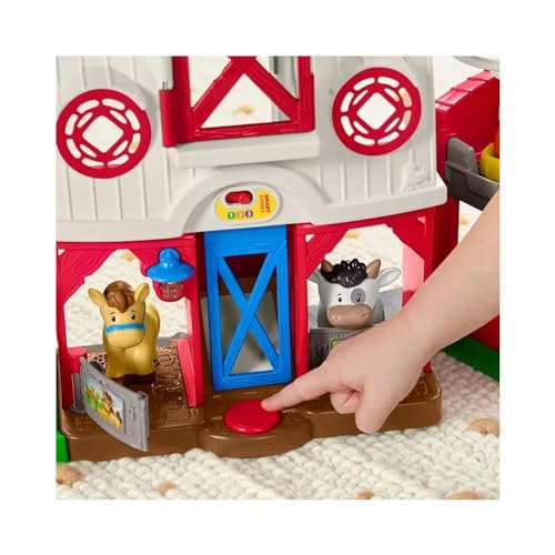 Fisher-Price Little People Toddler Learning Toy Caring for Animals Farm Playset with Smart Stages for Pretend Play Kids Ages 1+ years (Amazon Exclusive) - style: Classic Farm