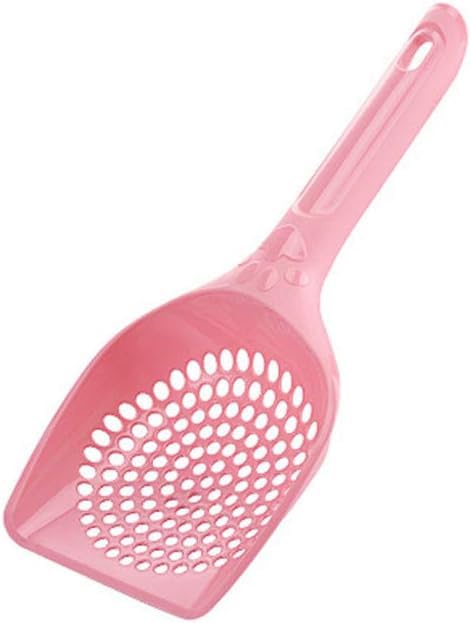 Jowxsx Pink Plastic Cat Litter Scoop Pet Care Sand Waste Scooper Shovel Hollow Cleaning Tool Pet Supplies Easy to Clean Cat Litter Scoops