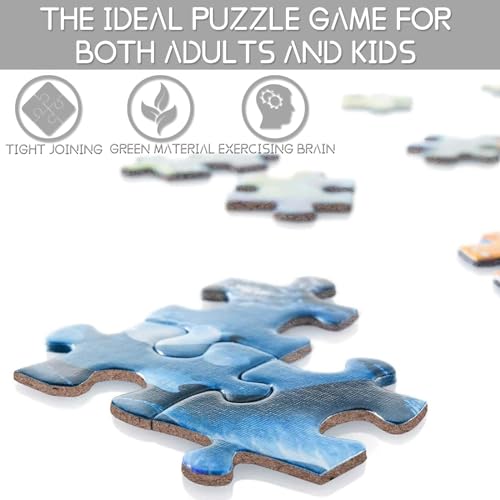 Old Couple Jigsaw Puzzles 1000 Pieces for Adults, Families (Man,Woman,Wooden House,Animal,Dog,Garden) Pieces Fit Together Perfectly 19.7''x27.6''inch Family Performance Frameable Magic Puzzle Art - color: Artwork-52